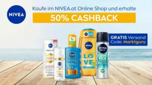 Nivea Online Shop zwischen mind. €20,- und max. €100,- Warenkorb 50 %