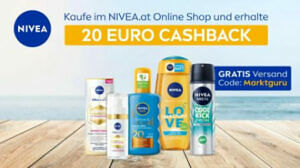 Nivea Online Shop €40 Warenkorb € 20,00