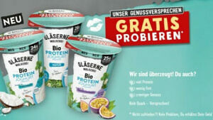 Gläserne Molkerei - Bio Protein Joghurt Gratis probieren Gratis