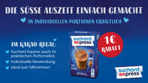 Suchard Express Sticks 10x14,5g 1,00€ Cashback