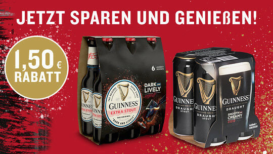 Guinness 1,50€ Cashback