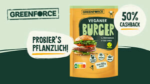GREENFORCE veganer Burger Mix 75g 50% Cashback