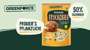 GREENFORCE veganer Frikadellen Mix 75g 50% Cashback
