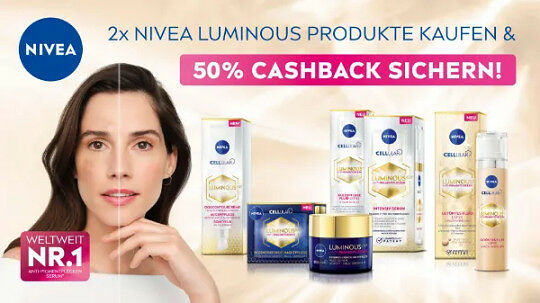 NIVEA Luminous Produkt nach Wahl 50 %