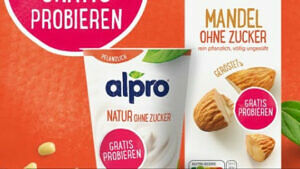 Alpro - Ohne Zucker Produkte gratis testen Gratis