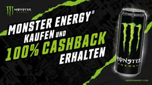 Im Getränkefachmarkt: Monster Energy® 100 %