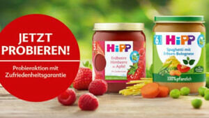 HiPP - HiPP Premium Frucht oder 100% pflanzlich Gläschen gratis testen Gratis