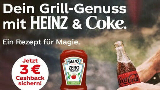 Heinz & Coca Cola - 3€ zurück beim Kauf von Aktionsprodukten