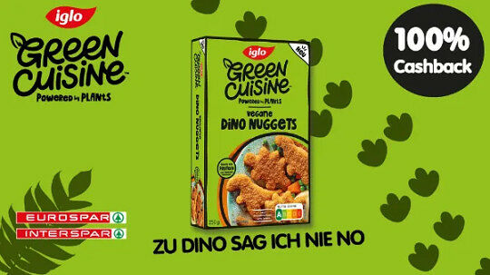 QUICK DEAL - iglo Green Cuisine Dino Nuggets 100 %