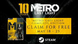 Metro: Last Light Complete Edition auf Steam geschenkt