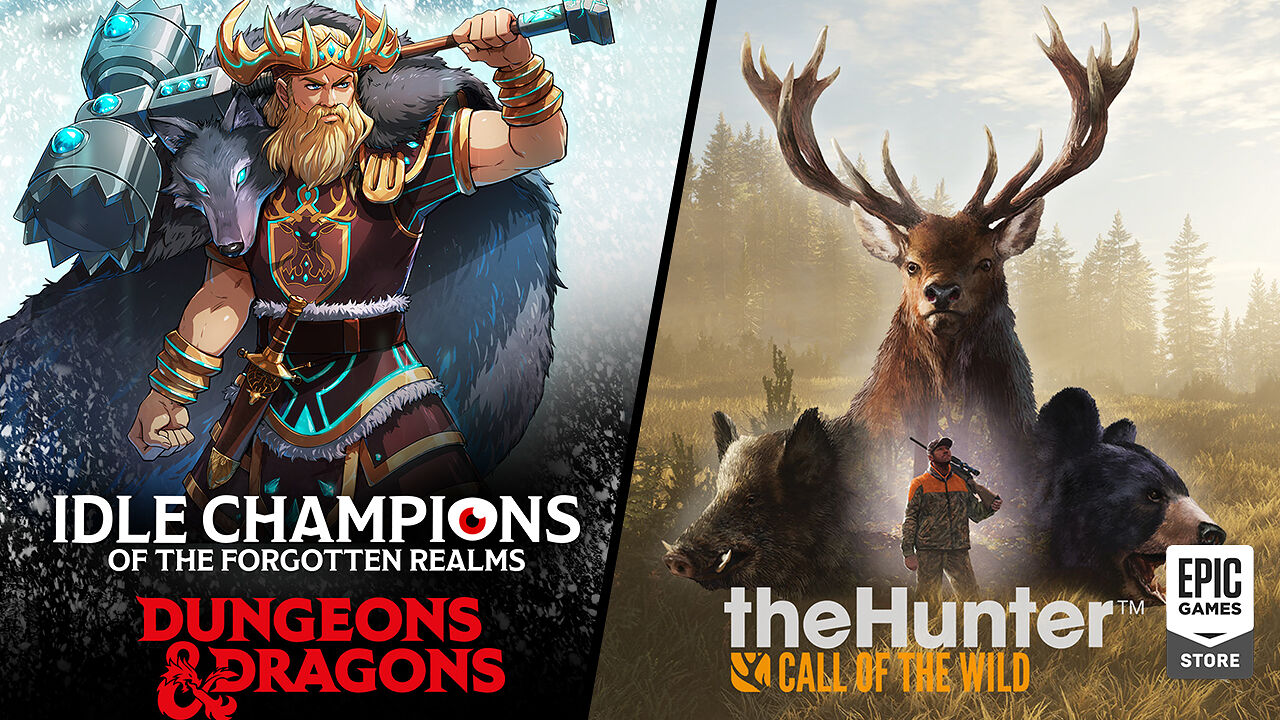 Idle Champions of the Forgotten Realms & theHunter: Call of the Wild™ Gratis im Epic Games Store