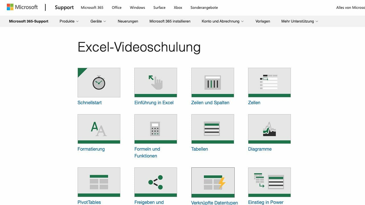 Gratis Microsoft Excel Video Schulung