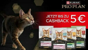 PURINA PRO PLAN® Katze Nassnahrung - Bis zu 5€ Cashback bis zu 5€