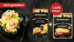 Old Amsterdam Scheiben + Tasty Grill 1,5 €