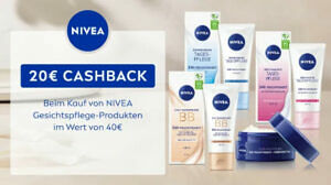 NIVEA Gesichtspflege-Produkte - €40,- Warenkorb € 20,00