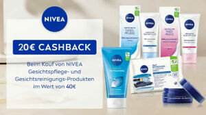 NIVEA Gesichtspflege- und Gesichtsreinigungs-Produkte - €40,- Warenkorb € 20,00