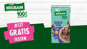 MILRAM 100% pflanzlich: veganer Kakao Drink 100% Cashback