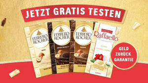 Ferrero Rocher Tafeln - Gratis testen Gratis