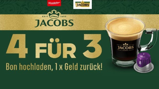 Jacobs - 4 für 3 Aktion
